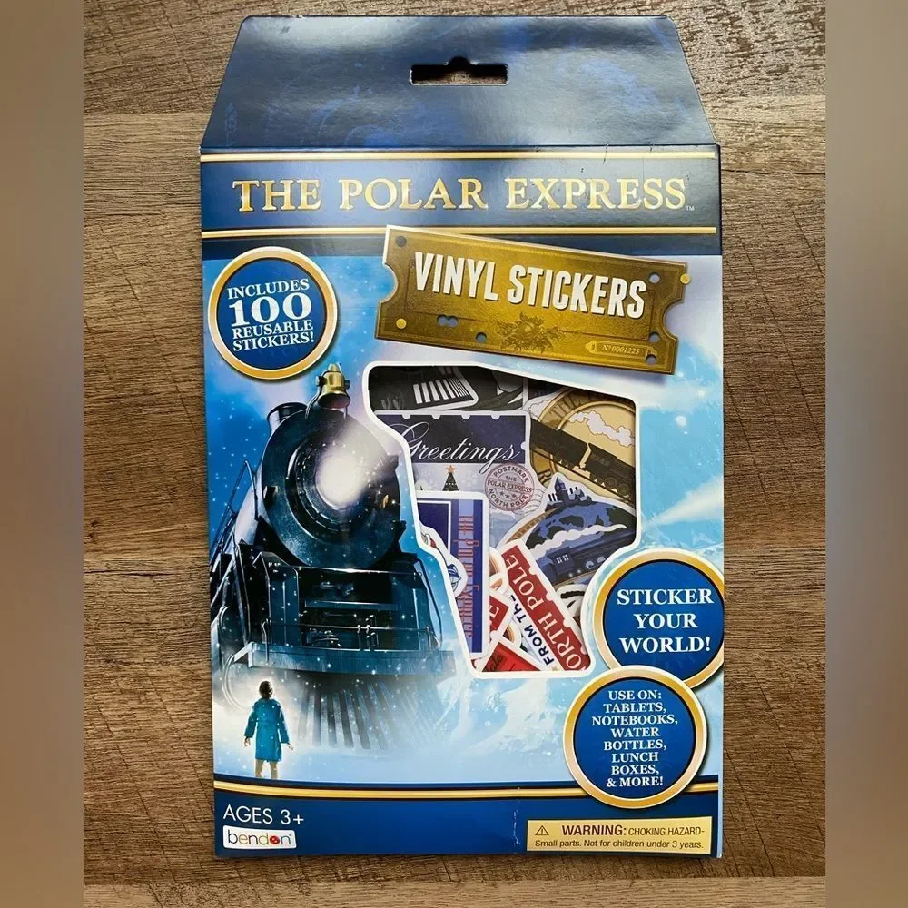 The Polar Express 100 Vinyl Stickers Set